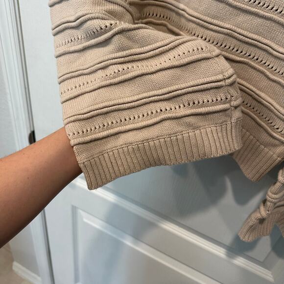 Ripcurl Pacific Dreams Pointelle Sweater Cream Size Large - Picture 3 of 6